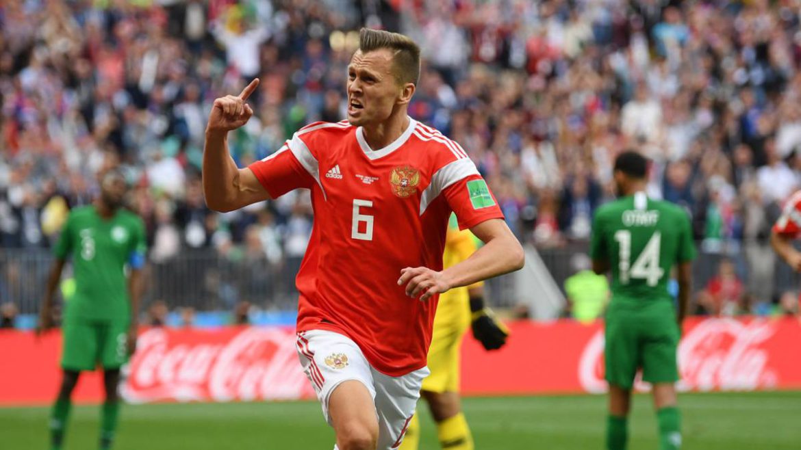 Rusia goleó a Arabia Saudita en el inicio del Mundial