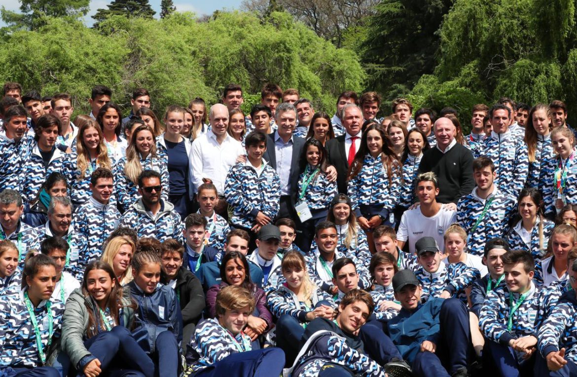 Juegos de la Juventud: Macri junto a Mac Allister, recibió a la delegación argentina
