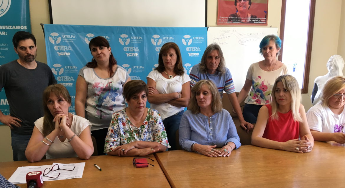 Utelpa acordó en paritaria «medidas de resguardo y reparación» para docentes