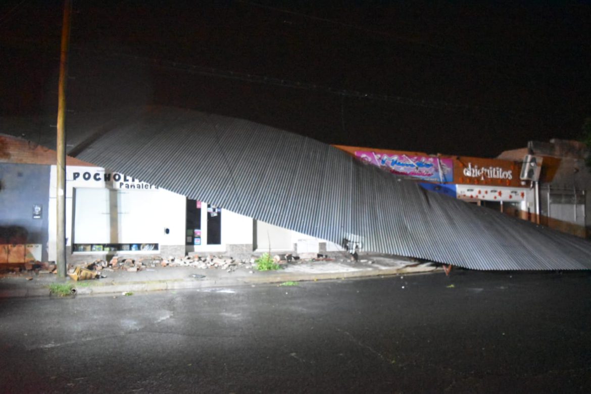 Pico: el viento voló techos y derribó árboles