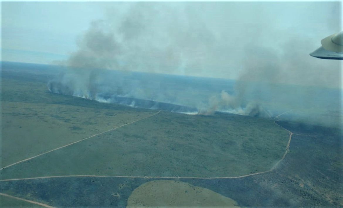 La tormenta eléctrica generó dos incendios en Chacharramendi