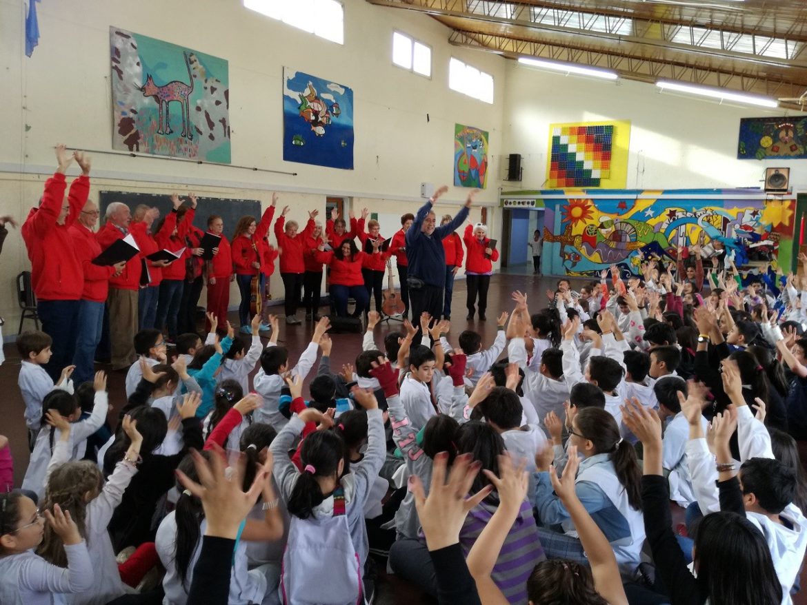 El Coro de la Asociación Hispano Argentina, en San Martín de los Andes
