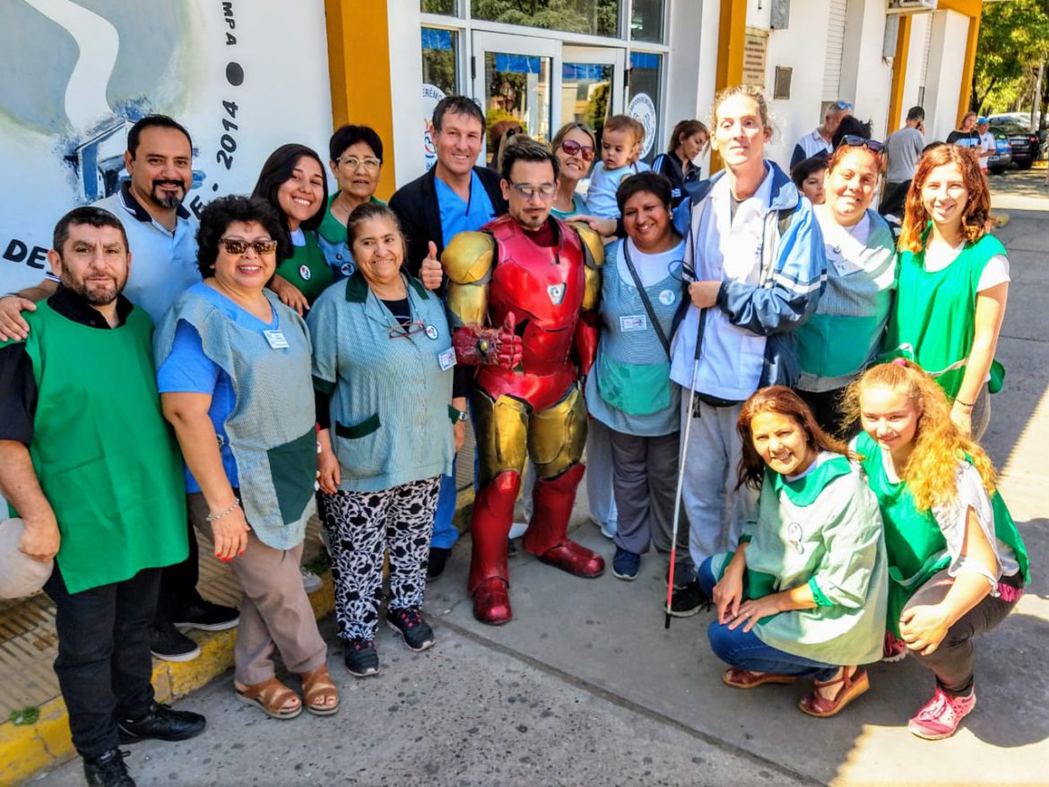 Iron Man pasó por el Hospital Gobernador Centeno