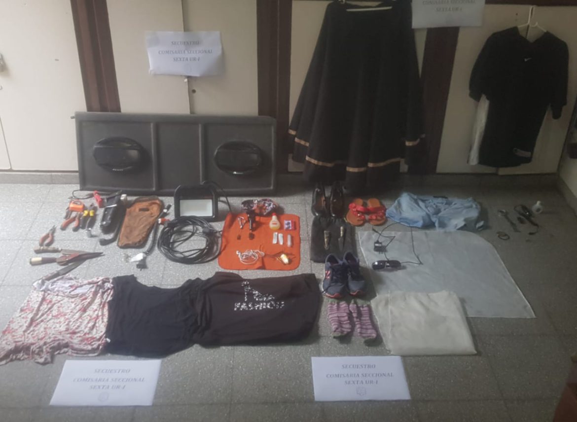 Recuperan elementos robados y detienen a un hombre y a una mujer
