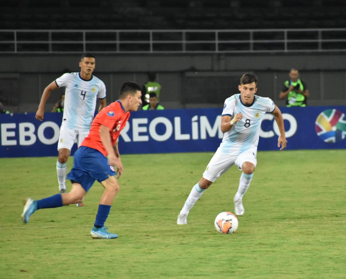 Con un gol del pampeano Capaldo, el Sub 23 venció a Chile y avanza en el Preolímpico