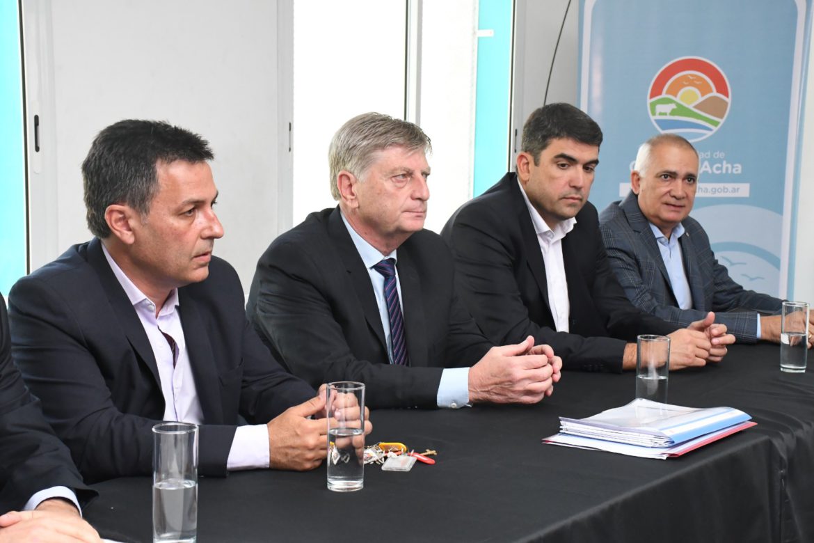 Ziliotto, en Acha: «Vamos a honrar todas las promesas»