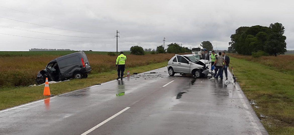 Dos hombres de Quemú y de Barón murieron en un choque en la ruta 1