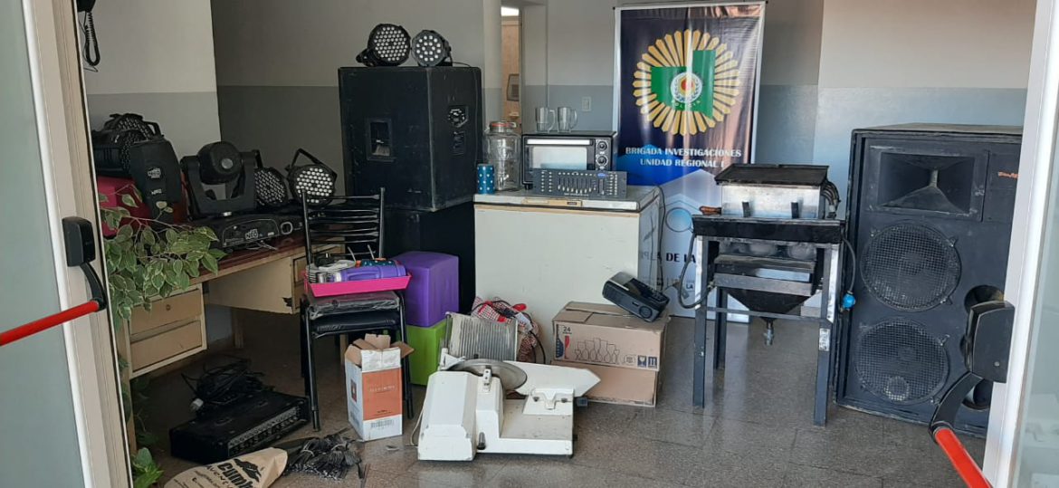 La Policía recuperó más bienes robados a un salón de eventos de Santa Rosa