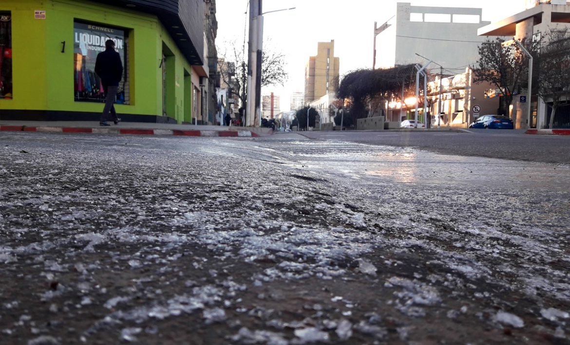 Una mañana de domingo con heladas en La Pampa