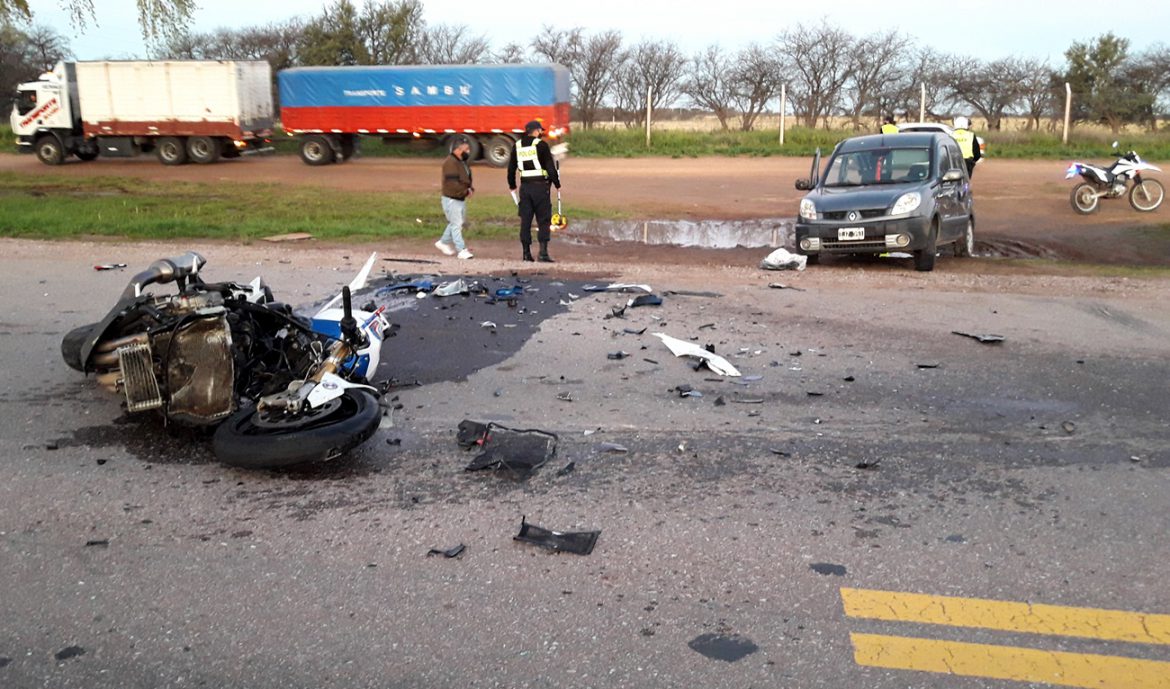 Choque fatal en el ingreso sur de Santa Rosa