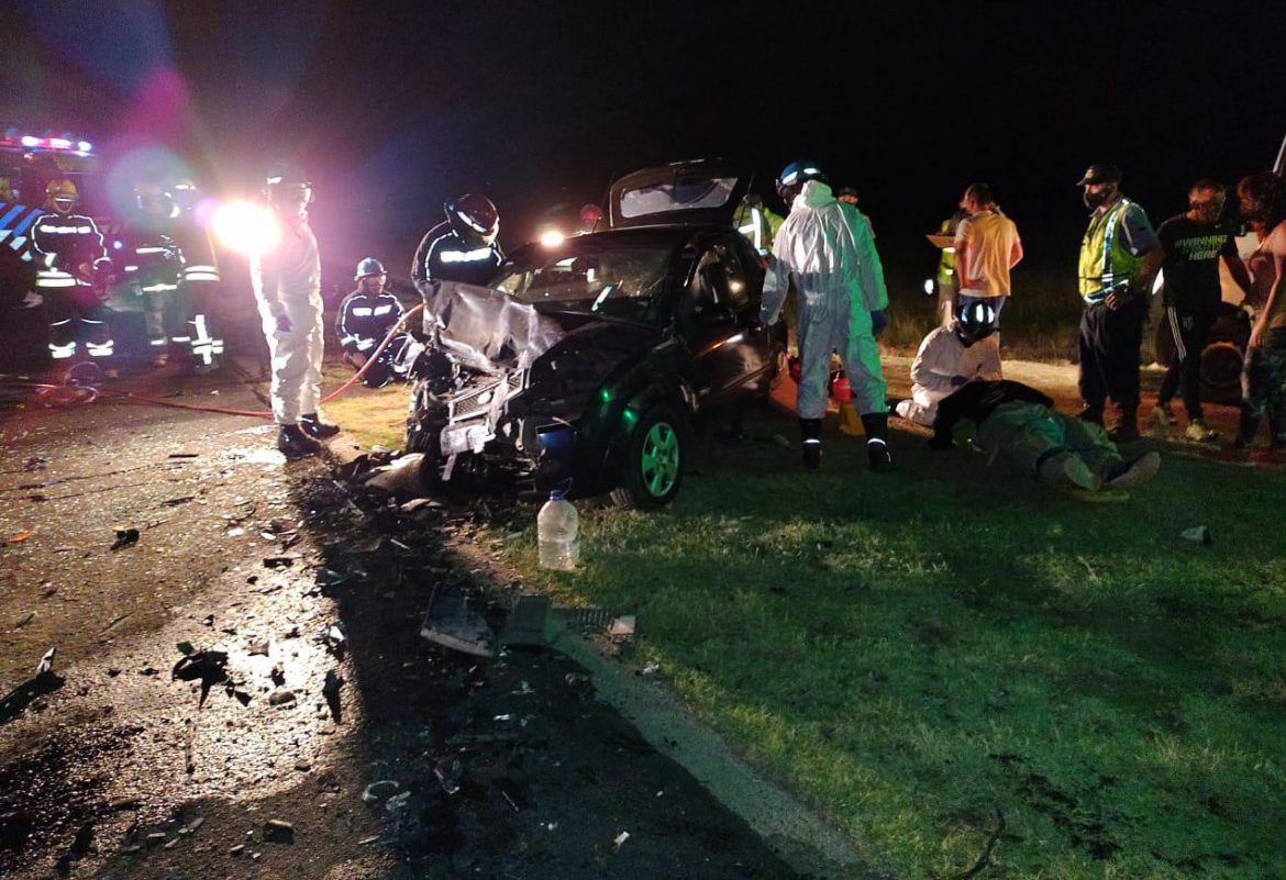 Realicó: 7 heridos por un choque de dos autos en la ruta 35