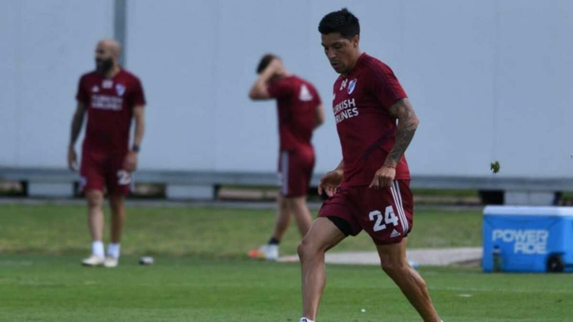 Enzo Pérez dio positivo de covid 19 y River suspendió su concentración