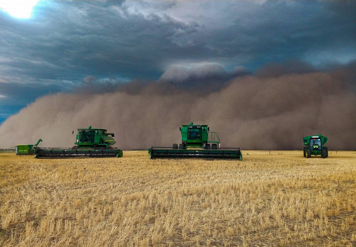La máxima ráfaga de la tormenta de tierra fue de 109 km/h