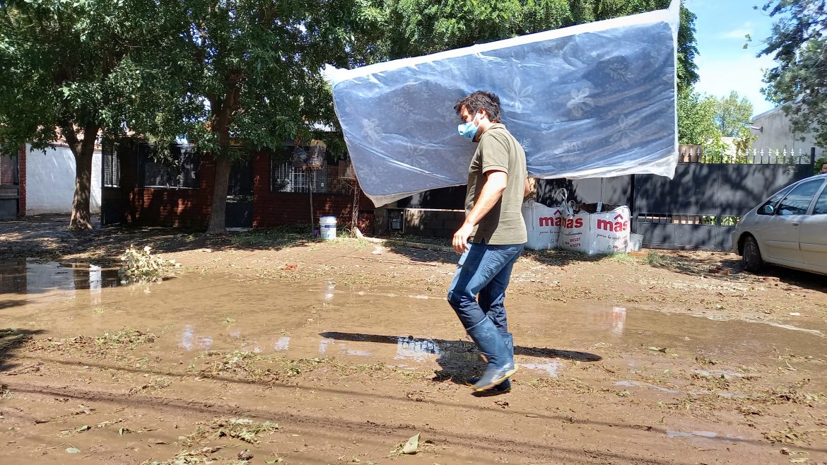 Cayeron 43,4 mm y otra vez se anegaron algunas casas en Santa Rosa