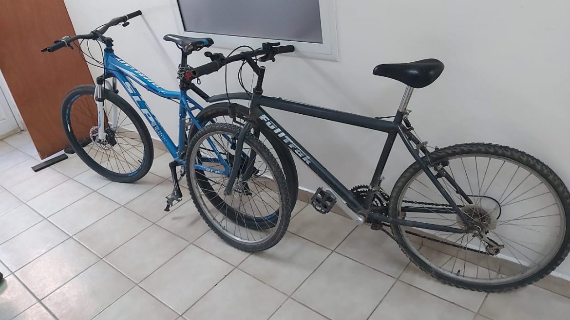 Recuperan dos bicicletas robadas