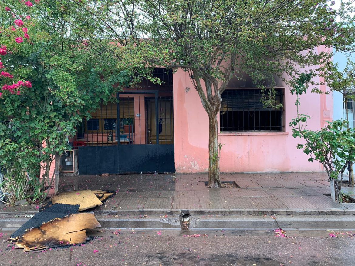 Se quemó una casa en Santa Rosa