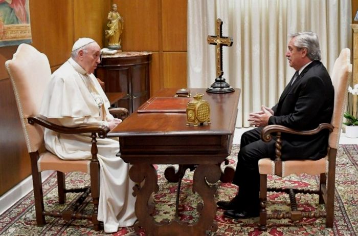 Fernández con el Papa: “Me expresó su idea de apoyarnos en todo lo que pueda”