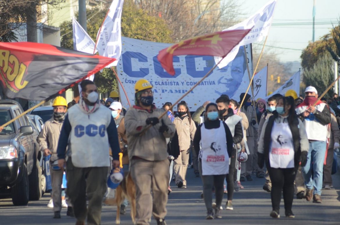 Se movilizó la CCC en Santa Rosa en reclamo de mayores salarios y más asistencia alimentaria