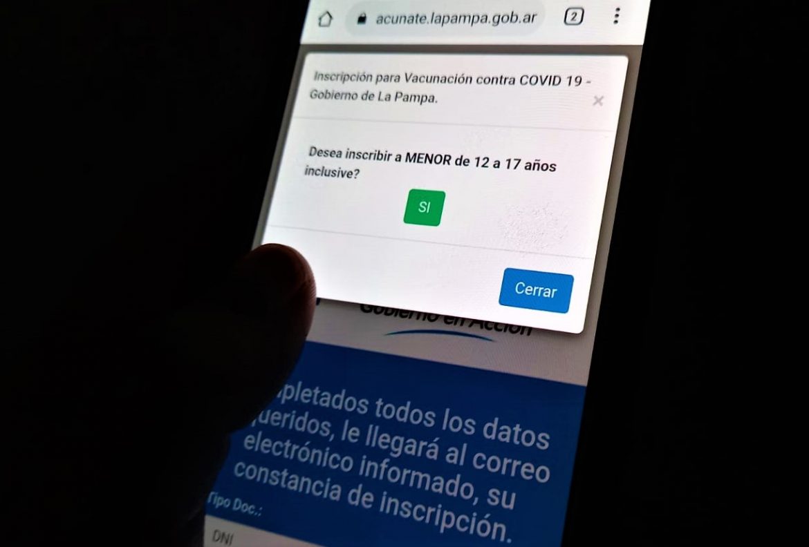 Covid: La Pampa abrió la inscripción para vacunar a adolescentes