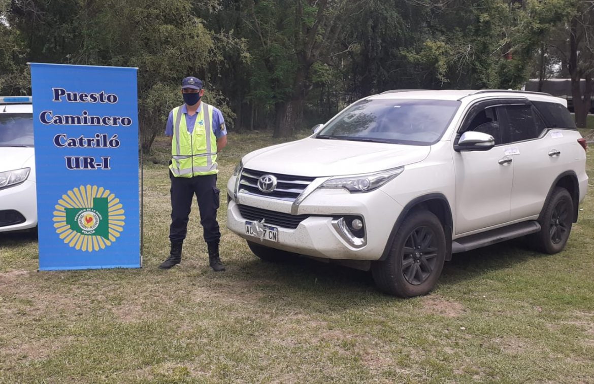 En el caminero de Catriló recuperaron otra camioneta que había sido robada