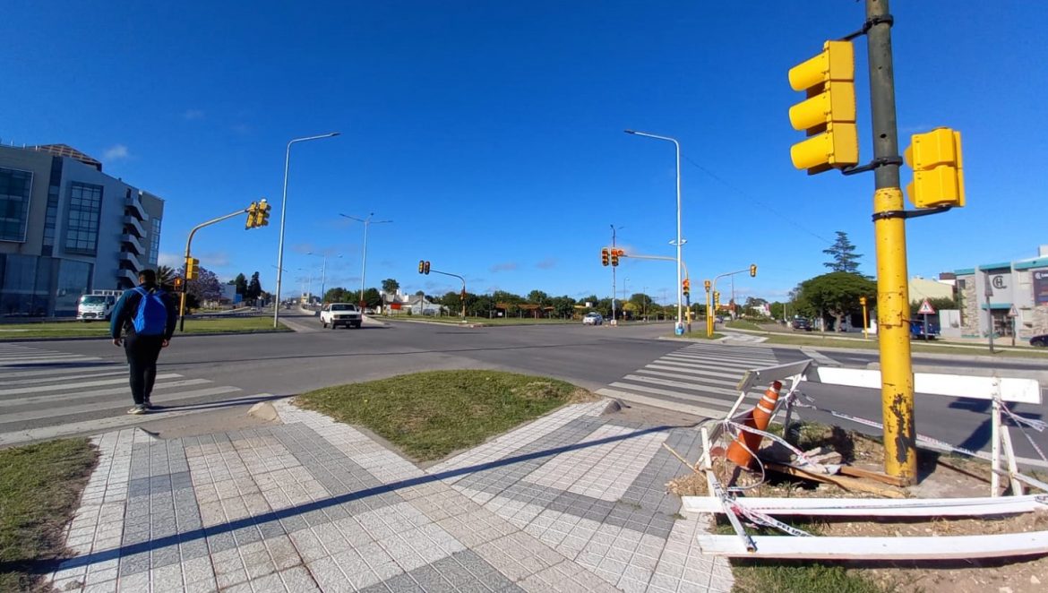Por arreglos, cortan el cruce de la ruta 5 y la circunvalación de Santa Rosa