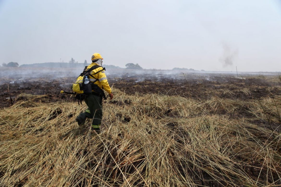 Bomberos pampeanos viajaron a Corrientes para combatir los incendios