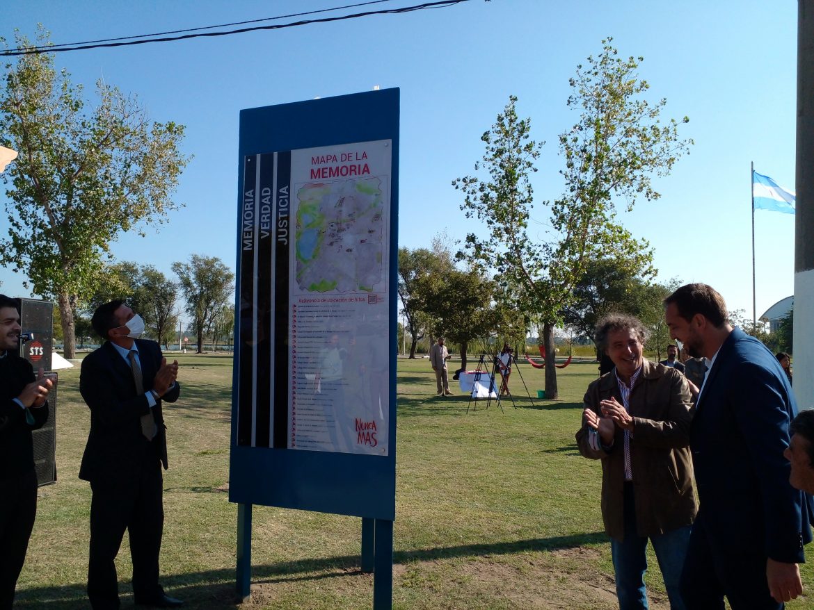 Descubrieron el Mapa de la Memoria en el Parque Don Tomás