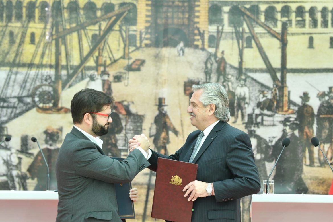 Boric destacó los “muchos puntos en común” con Alberto Fernández