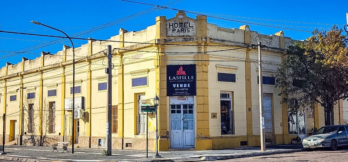 Ofertan en venta el Hotel París a la Justicia pampeana