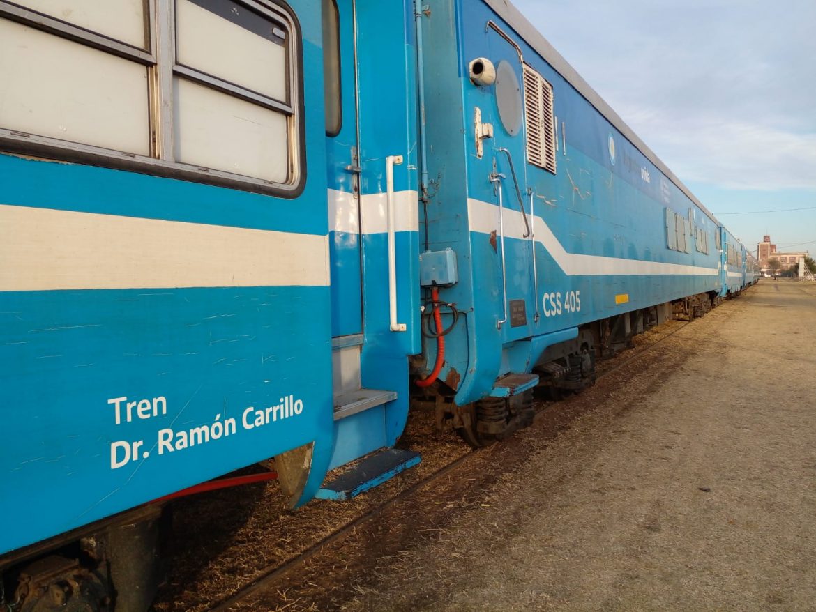 Llegó a Santa Rosa el tren sanitario