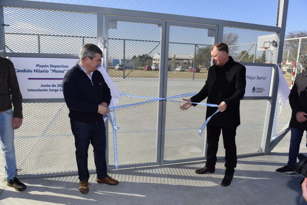 Inauguraron en Macachín el primer playón multideportes de la provincia