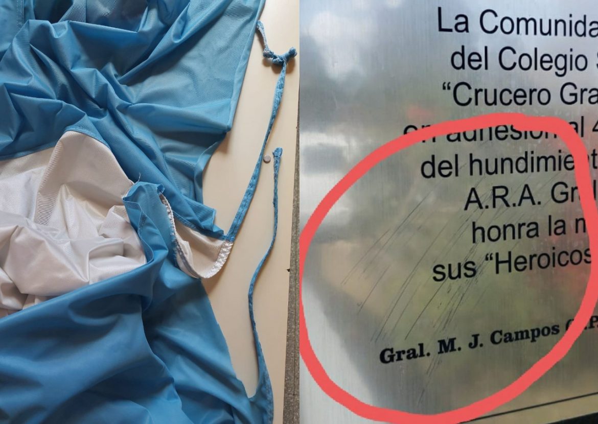 Concejal repudió ataque al monumento a los Caídos en el Crucero Belgrano