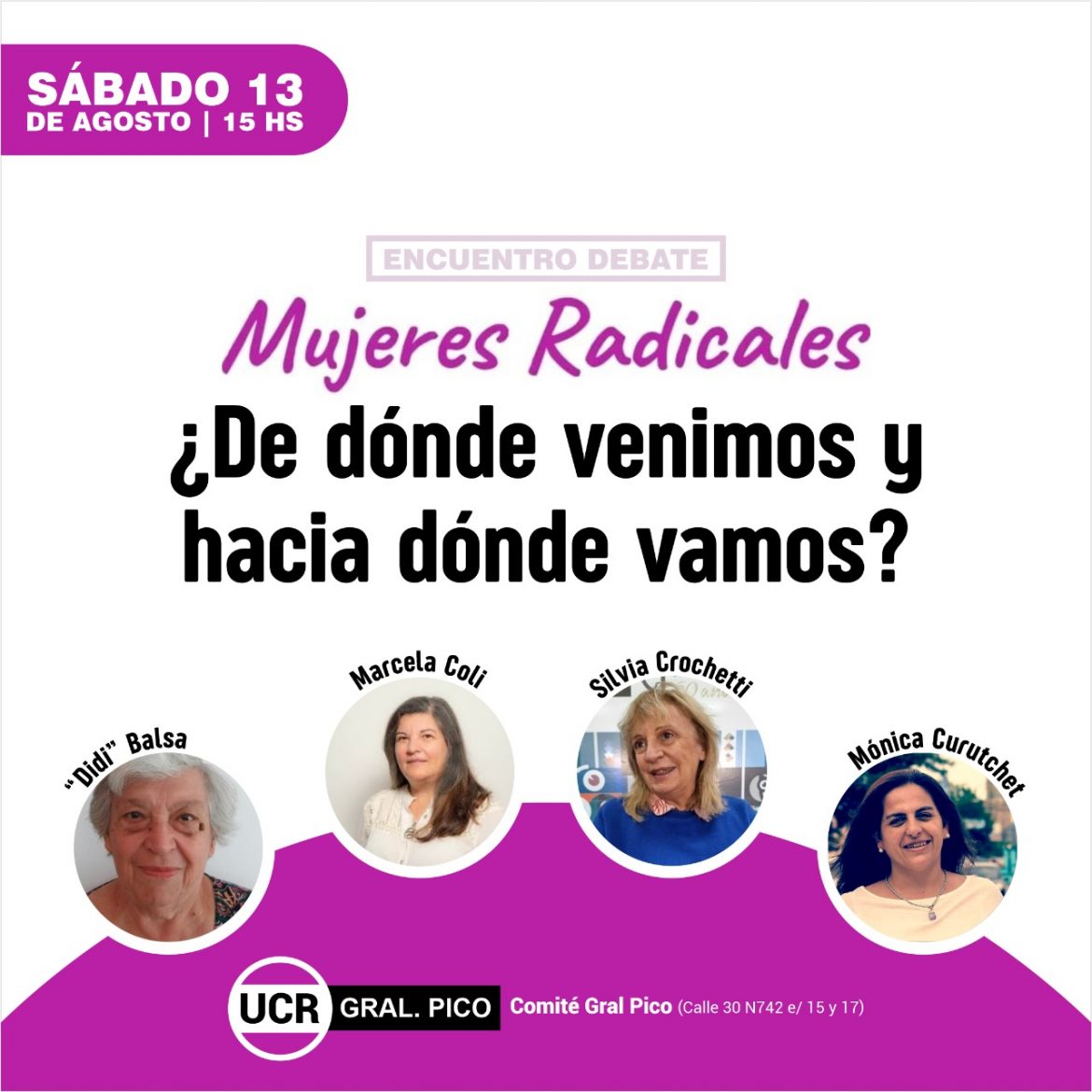Mujeres Radicales piquenses convocan a encuentro debate
