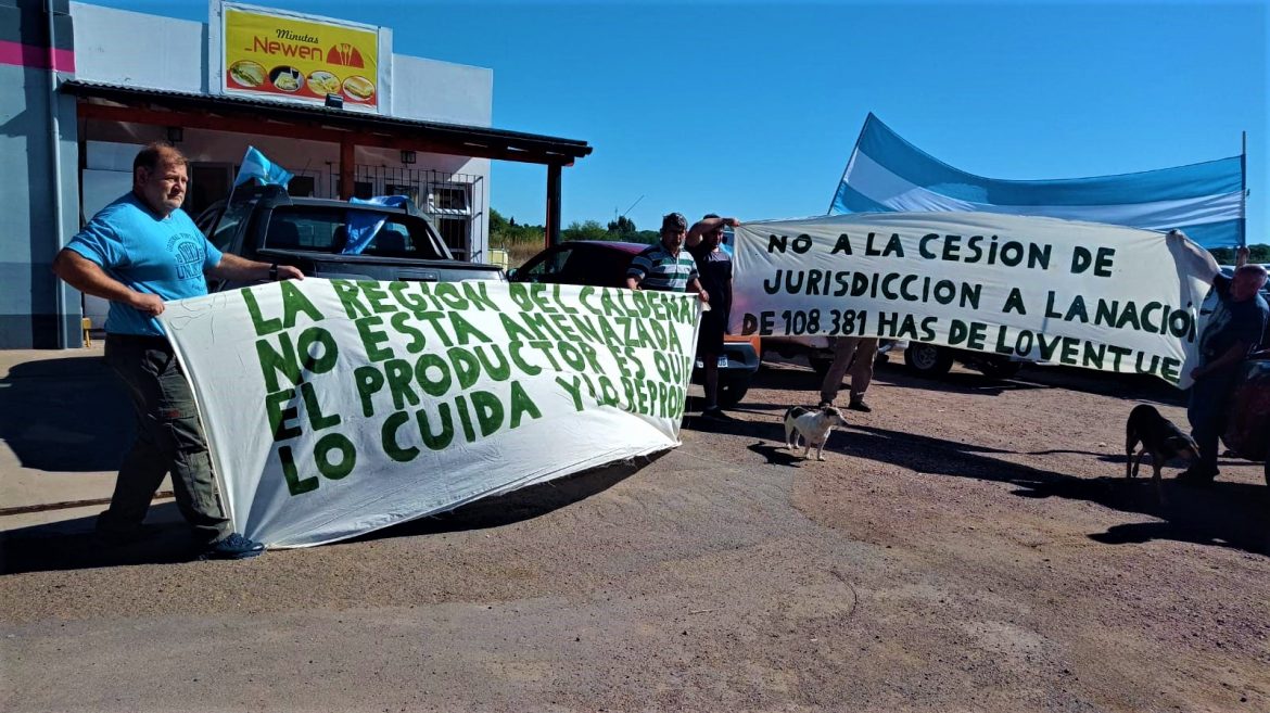 Ruralistas manifestaron en Telén contra el Parque El Caldenal