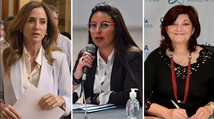 Tolosa Paz, Ayelén Mazzina y Kelly Olmos, las nuevas ministras de Desarrollo Social, Mujeres y Trabajo