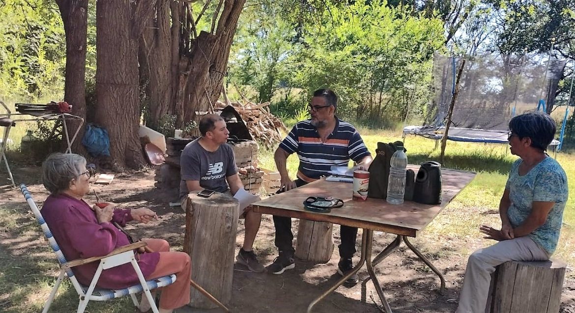 El Consejo Aborigen visitó la Comunidad Ñancufil Calderón en Acha