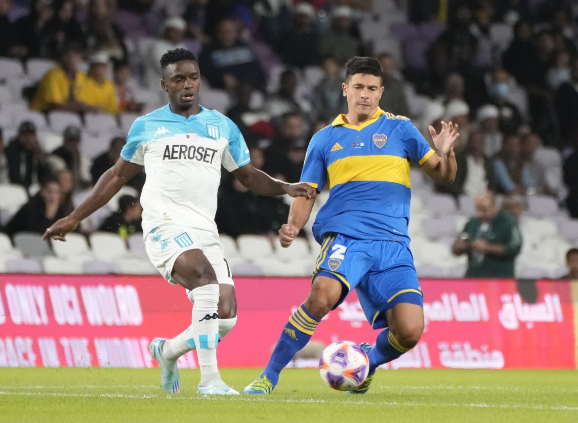 Con un polémico penal, Racing se impuso a Boca en el último minuto y ganó la Supercopa Al Ain