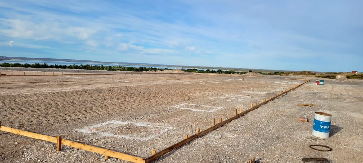 Avanza la construcción de la bodega pampeana