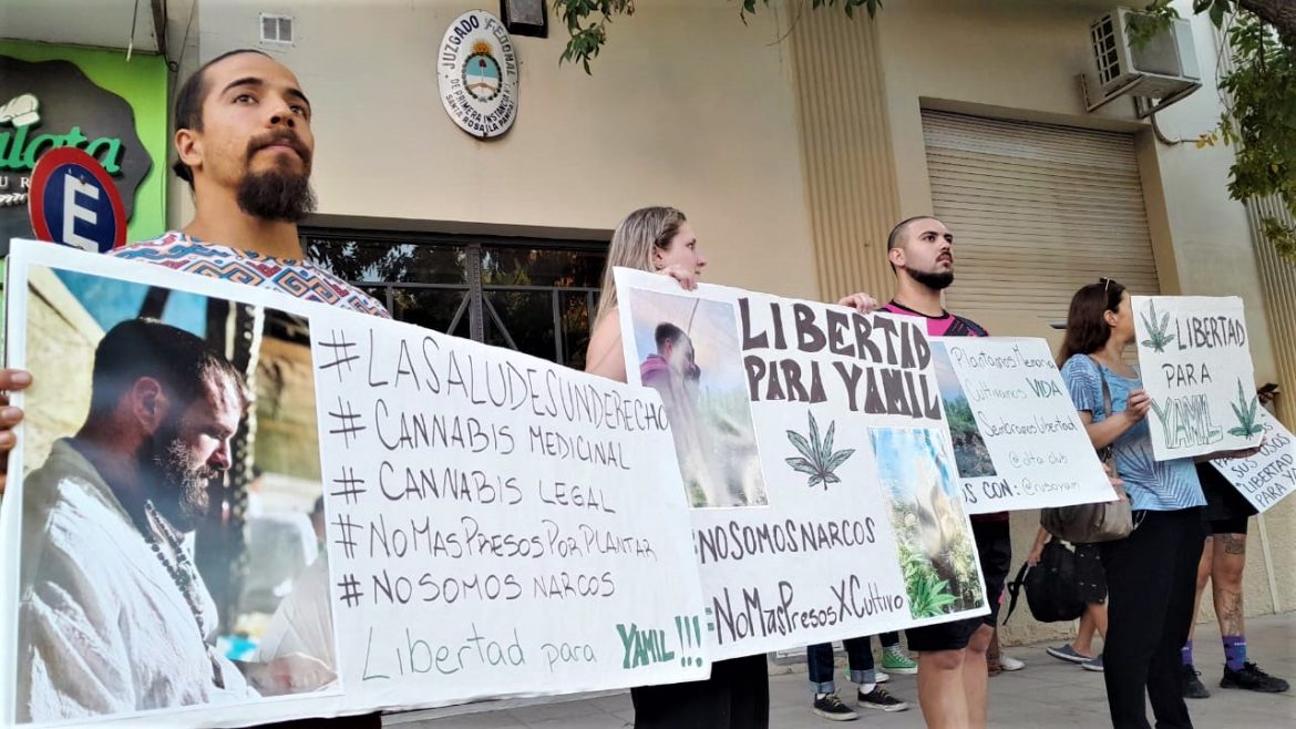 Piden la libertad para Yamil, un cultivador de cannabis de La Pampa