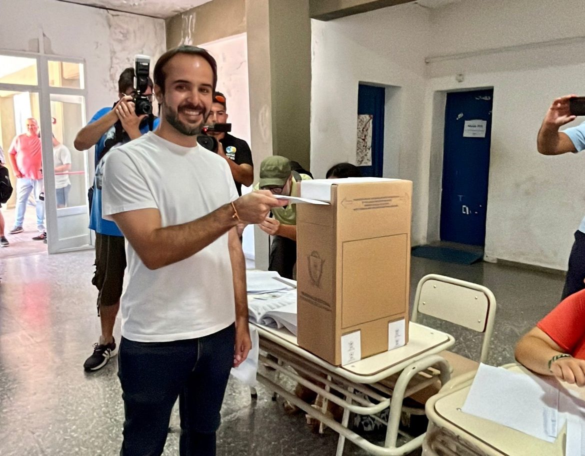 Votó Maquieyra en Pico: “Estamos teniendo mucho apoyo de los pampeanos”