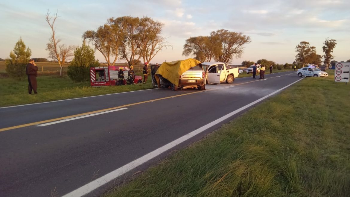 Dos hombres y una mujer murieron en otro choque en la ruta 35