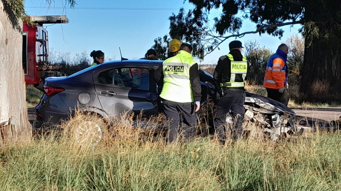 Triple choque en la ruta 5, en el ingreso a Santa Rosa