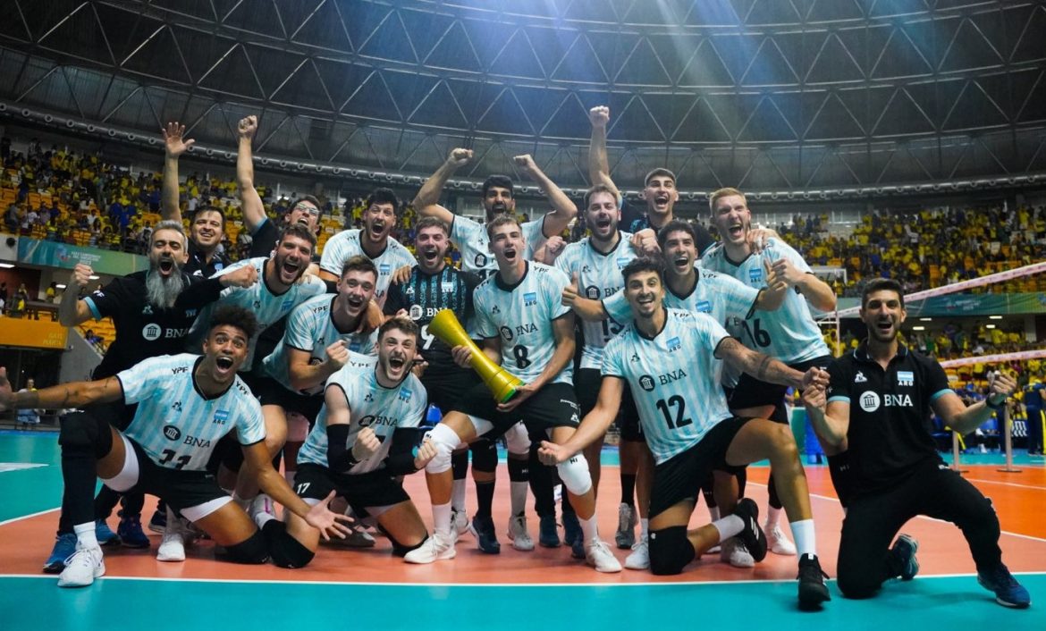 Histórico: Argentina venció a Brasil y se quedó con el título en el Sudamericano masculino de vóley