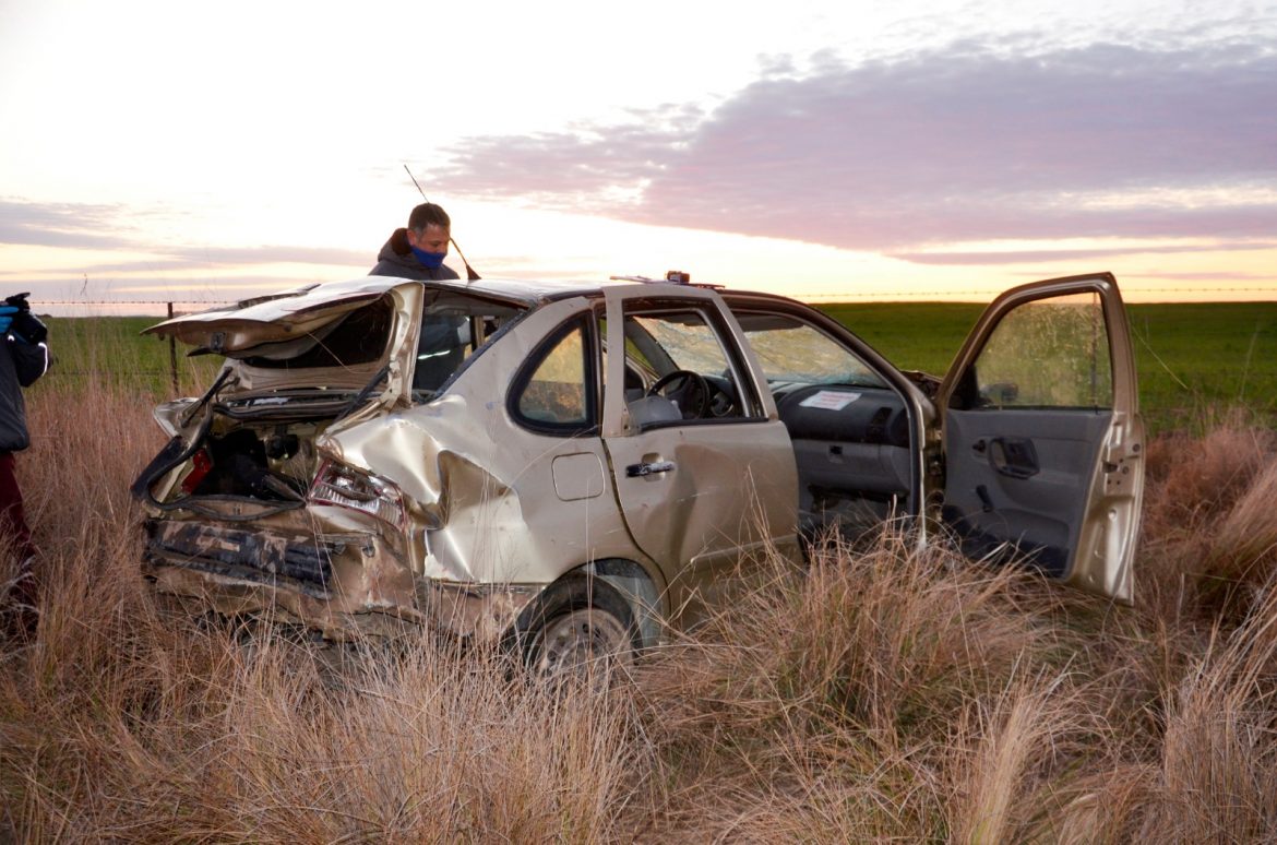 Murió un hombre de Riglos en un vuelco en la ruta 1