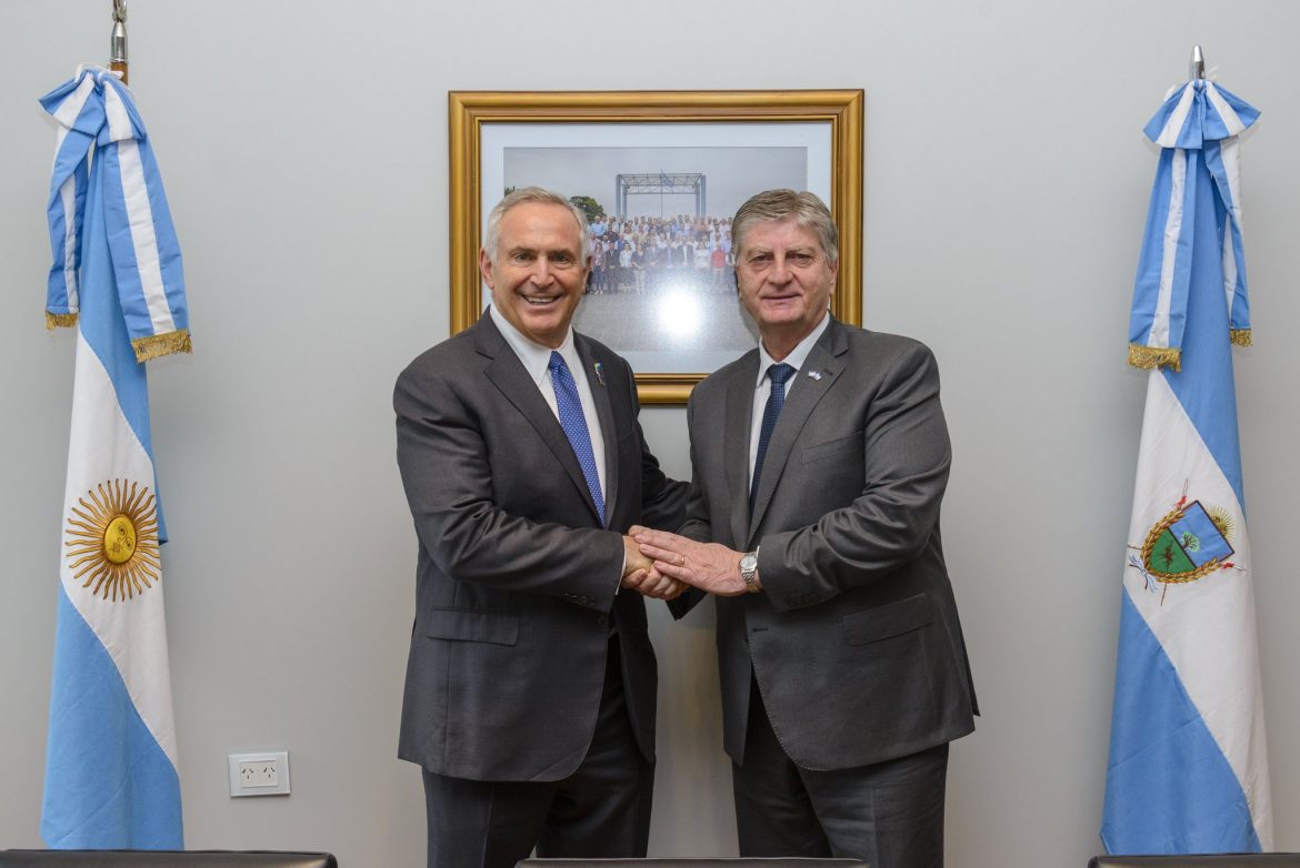 El embajador estadounidense se reunió con Ziliotto para “potenciar” el intercambio comercial