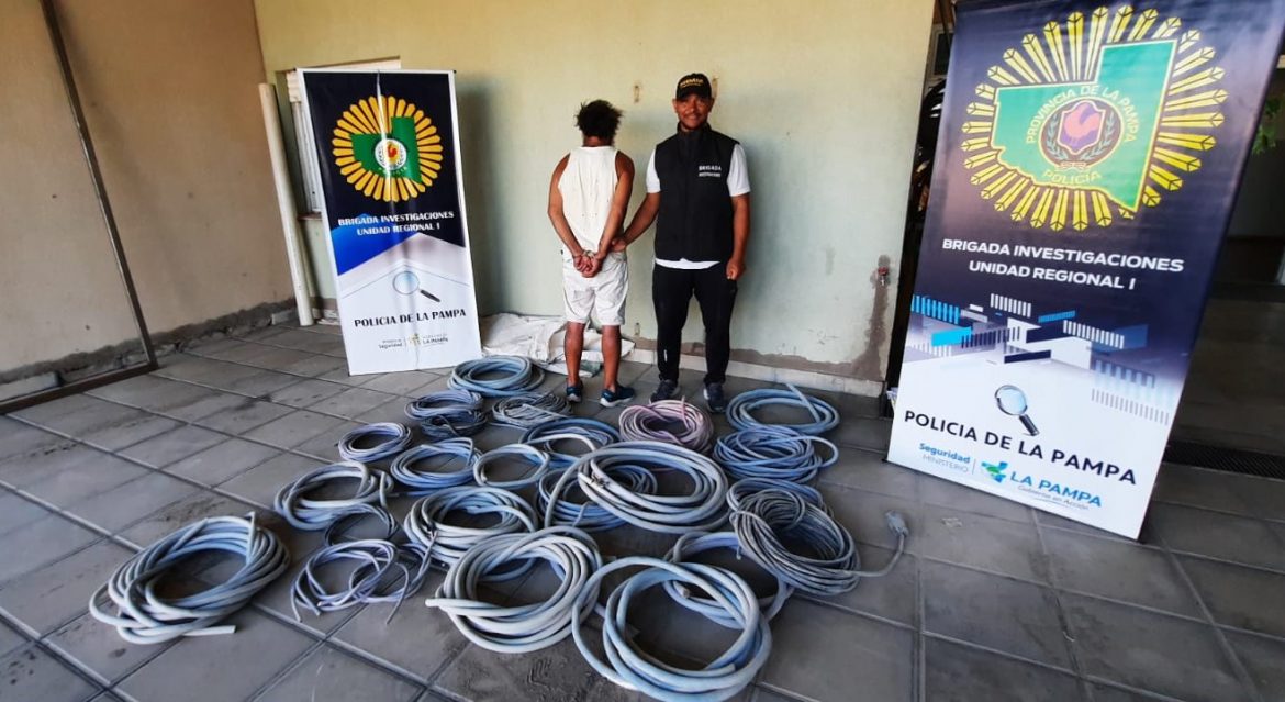 Otro detenido por más robos de cables en Santa Rosa