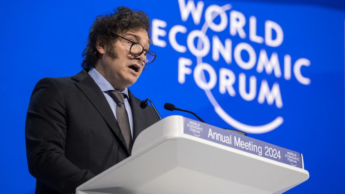 Milei en Davos: “Occidente está en peligro por el socialismo”
