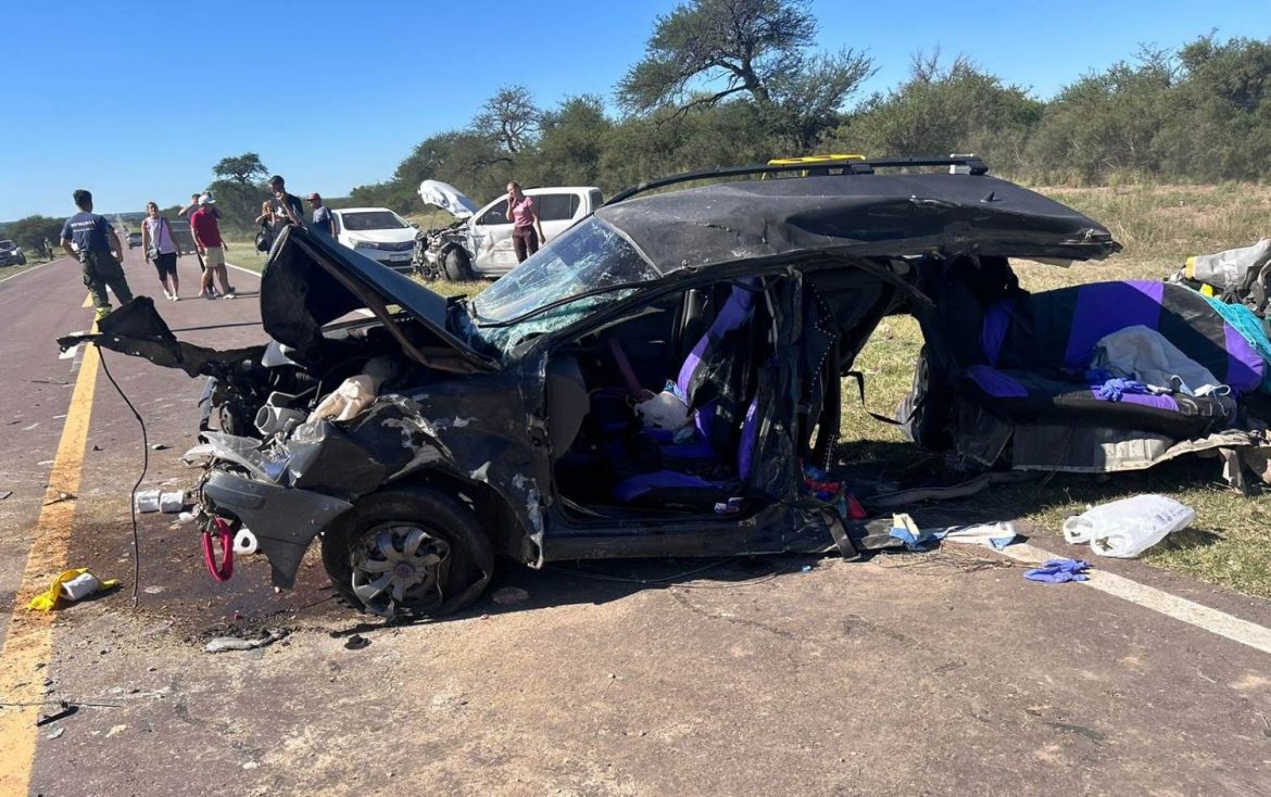 Choque frontal cerca de Ataliva Roca: tres heridos