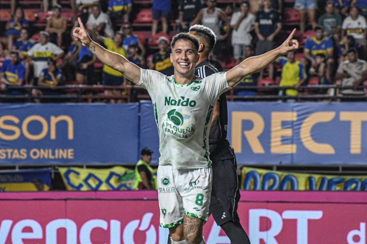 El pampeano José Mauri le dio el empate a Sarmiento frente a Boca