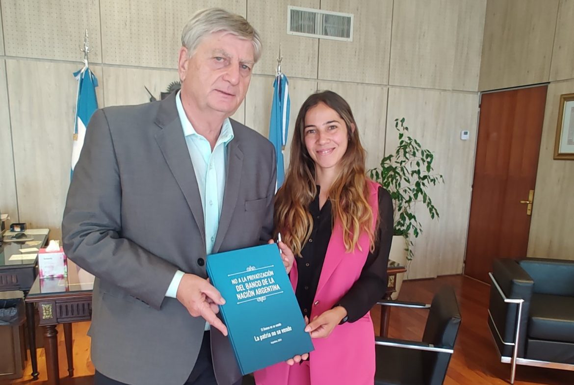 Ziliotto firmó el petitorio de La Bancaria en rechazo a la privatización del Banco Nación